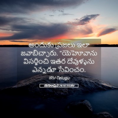 Picture 05 - యెహోషువ 24:16 TELIRV - అందుకు ప్రజలు ఇలా - Bible Verse Picture