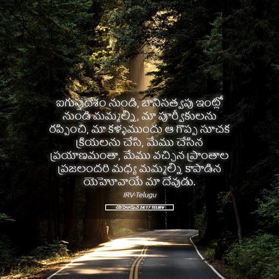 Picture 05 - యెహోషువ 24:17 TELIRV - ఐగుప్తుదేశం - Bible Verse Picture