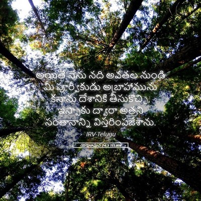 Picture 05 - యెహోషువ 24:3 TELIRV - అయితే నేను నది - Bible Verse Picture