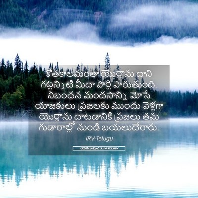 Picture 05 - యెహోషువ 3:14 TELIRV - కోతకాలమంతా - Bible Verse Picture