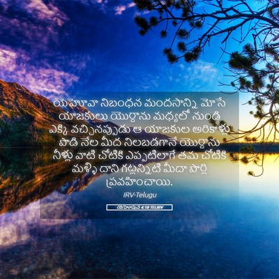 Picture 05 - యెహోషువ 4:18 TELIRV - యెహోవా నిబంధన - Bible Verse Picture