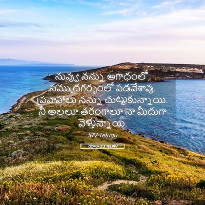 Picture 05 - యోనా 2:3 TELIRV - నువ్వు నన్ను - Bible Verse Picture