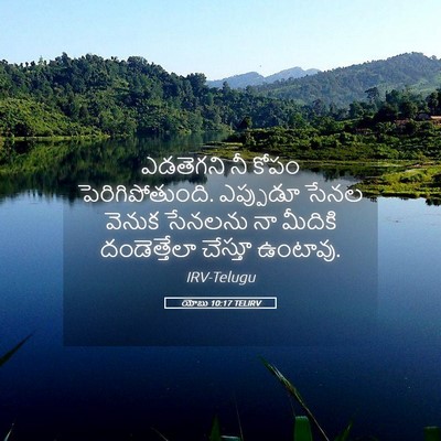 Picture 05 - యోబు 10:17 TELIRV - ఎడతెగని నీ కోపం - Bible Verse Picture