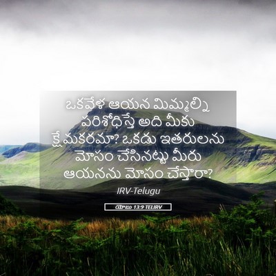 Picture 05 - యోబు 13:9 TELIRV - ఒకవేళ ఆయన - Bible Verse Picture