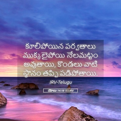 Picture 05 - యోబు 14:18 TELIRV - కూలిపోయిన - Bible Verse Picture
