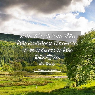 Picture 05 - యోబు 15:17 TELIRV - నేను చెప్పేది - Bible Verse Picture