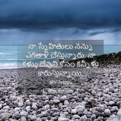 Picture 05 - యోబు 16:20 TELIRV - నా స్నేహితులు - Bible Verse Picture