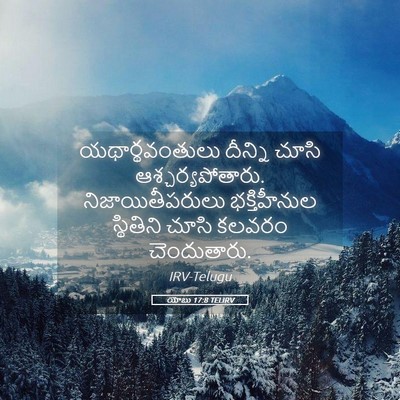 Picture 05 - యోబు 17:8 TELIRV - యథార్థవంతులు - Bible Verse Picture