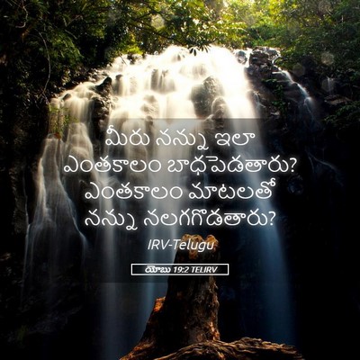Picture 05 - యోబు 19:2 TELIRV - మీరు నన్ను ఇలా - Bible Verse Picture
