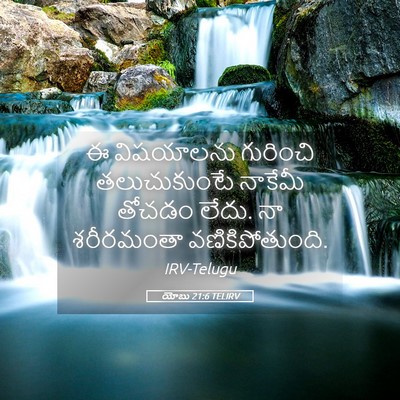 Picture 05 - యోబు 21:6 TELIRV - ఈ విషయాలను - Bible Verse Picture