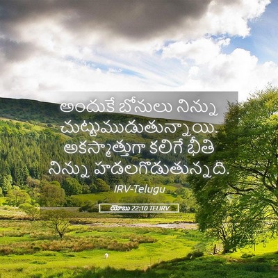 Picture 05 - యోబు 22:10 TELIRV - అందుకే బోనులు - Bible Verse Picture
