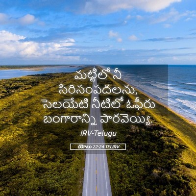 Picture 05 - యోబు 22:24 TELIRV - మట్టిలో నీ - Bible Verse Picture