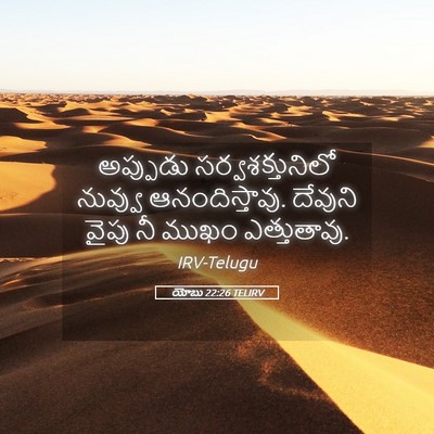 Picture 05 - యోబు 22:26 TELIRV - అప్పుడు - Bible Verse Picture