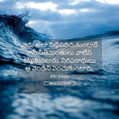 Picture 05 - యోబు 27:17 TELIRV - వారు అలా - Bible Verse Picture