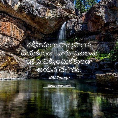 Picture 05 - యోబు 34:30 TELIRV - భక్తిహీనులు - Bible Verse Picture
