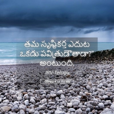 Picture 05 - యోబు 4:17 TELIRV - తమ సృష్టికర్త - Bible Verse Picture