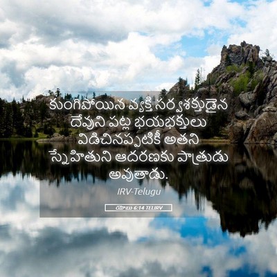 Picture 05 - యోబు 6:14 TELIRV - కుంగిపోయిన - Bible Verse Picture