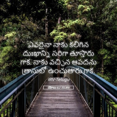 Picture 05 - యోబు 6:2 TELIRV - ఎవరైనా నాకు - Bible Verse Picture