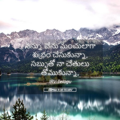 Picture 05 - యోబు 9:30 TELIRV - నన్ను నేను - Bible Verse Picture
