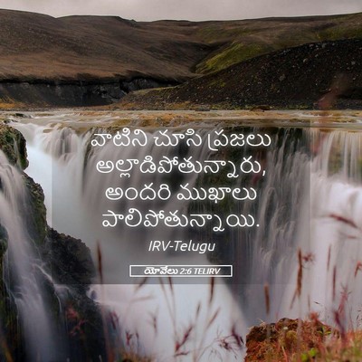 Picture 05 - యోవేలు 2:6 TELIRV - వాటిని చూసి - Bible Verse Picture