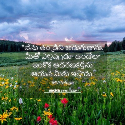 Picture 05 - యోహాను 14:16 TELIRV - “నేను తండ్రిని - Bible Verse Picture