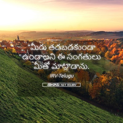 Picture 05 - యోహాను 16:1 TELIRV - “మీరు తడబడకుండా - Bible Verse Picture
