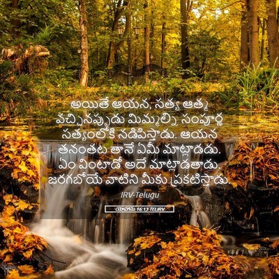 Picture 05 - యోహాను 16:13 TELIRV - అయితే ఆయన, సత్య - Bible Verse Picture