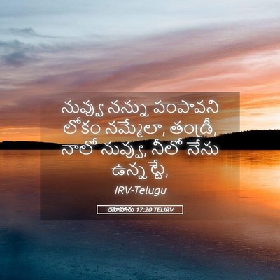Picture 05 - యోహాను 17:20 TELIRV - నువ్వు నన్ను - Bible Verse Picture