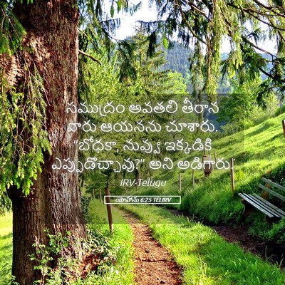 Picture 05 - యోహాను 6:25 TELIRV - సముద్రం అవతలి - Bible Verse Picture
