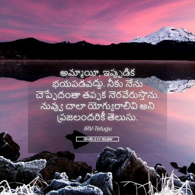 Picture 05 - రూతు 3:11 TELIRV - అమ్మాయీ, ఇప్పుడిక - Bible Verse Picture