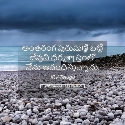 Picture 05 - రోమీయులకు 7:22 TELIRV - అంతరంగ పురుషుణ్ణి - Bible Verse Picture