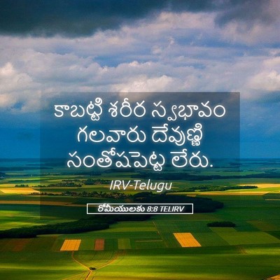 Picture 05 - రోమీయులకు 8:8 TELIRV - కాబట్టి శరీర - Bible Verse Picture
