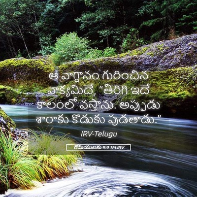 Picture 05 - రోమీయులకు 9:9 TELIRV - ఆ వాగ్దానం - Bible Verse Picture
