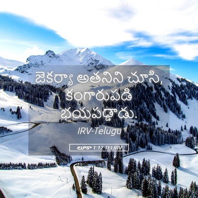 Picture 05 - లూకా 1:12 TELIRV - జెకర్యా అతనిని - Bible Verse Picture