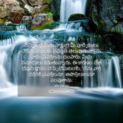 Picture 05 - లూకా 11:48 TELIRV - దీన్నిబట్టి మీరు - Bible Verse Picture