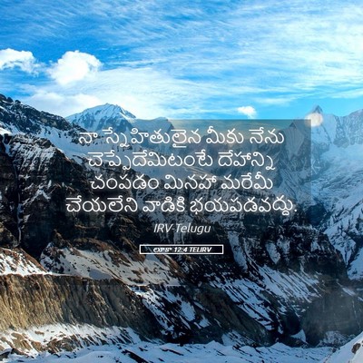 Picture 05 - లూకా 12:4 TELIRV - నా స్నేహితులైన - Bible Verse Picture