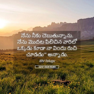 Picture 05 - లూకా 14:24 TELIRV - నేను నీకు - Bible Verse Picture