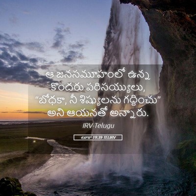 Picture 05 - లూకా 19:39 TELIRV - ఆ జనసమూహంలో ఉన్న - Bible Verse Picture