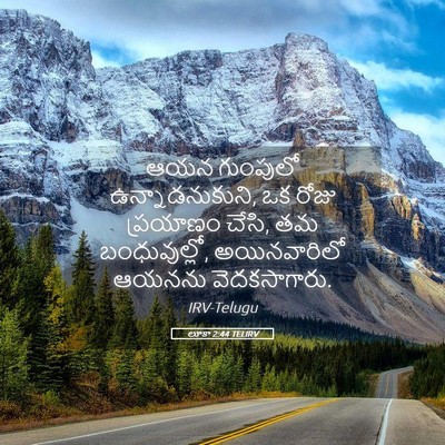 Picture 05 - లూకా 2:44 TELIRV - ఆయన గుంపులో - Bible Verse Picture