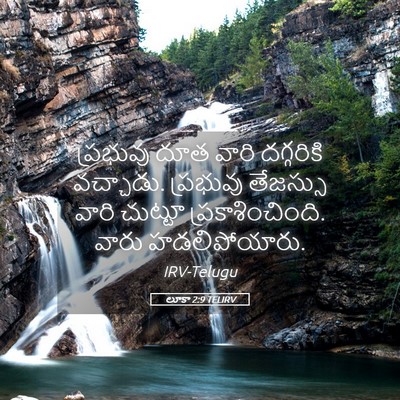 Picture 05 - లూకా 2:9 TELIRV - ప్రభువు దూత వారి - Bible Verse Picture