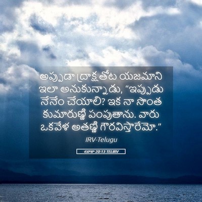 Picture 05 - లూకా 20:13 TELIRV - అప్పుడా - Bible Verse Picture