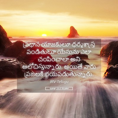 Picture 05 - లూకా 22:2 TELIRV - ప్రధాన యాజకులూ - Bible Verse Picture