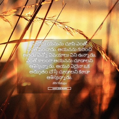 Picture 05 - లూకా 23:8 TELIRV - హేరోదు యేసును - Bible Verse Picture
