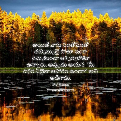 Picture 05 - లూకా 24:41 TELIRV - అయితే వారు - Bible Verse Picture