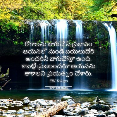 Picture 05 - లూకా 6:19 TELIRV - రోగాలను బాగుచేసే - Bible Verse Picture