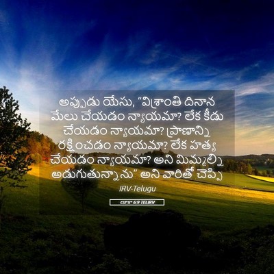 Picture 05 - లూకా 6:9 TELIRV - అప్పుడు యేసు, - Bible Verse Picture