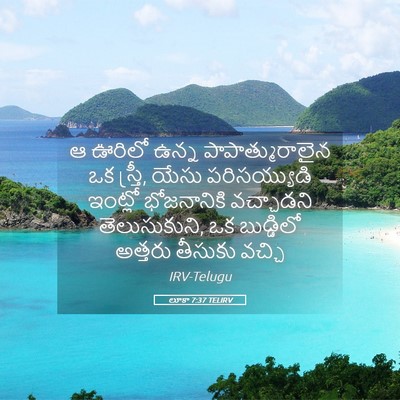 Picture 05 - లూకా 7:37 TELIRV - ఆ ఊరిలో ఉన్న - Bible Verse Picture