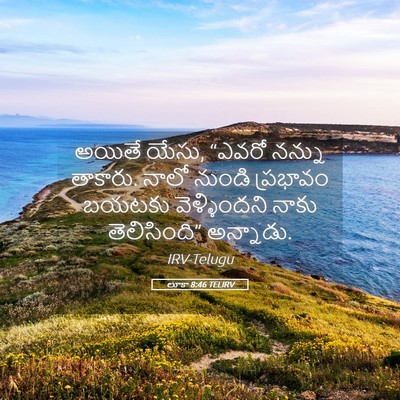 Picture 05 - లూకా 8:46 TELIRV - అయితే యేసు, “ఎవరో - Bible Verse Picture