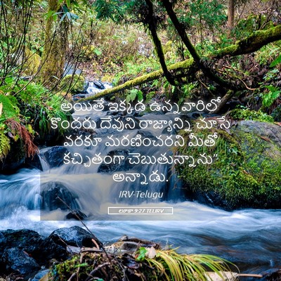 Picture 05 - లూకా 9:27 TELIRV - అయితే ఇక్కడ - Bible Verse Picture