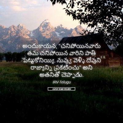 Picture 05 - లూకా 9:60 TELIRV - అందుకాయన, - Bible Verse Picture